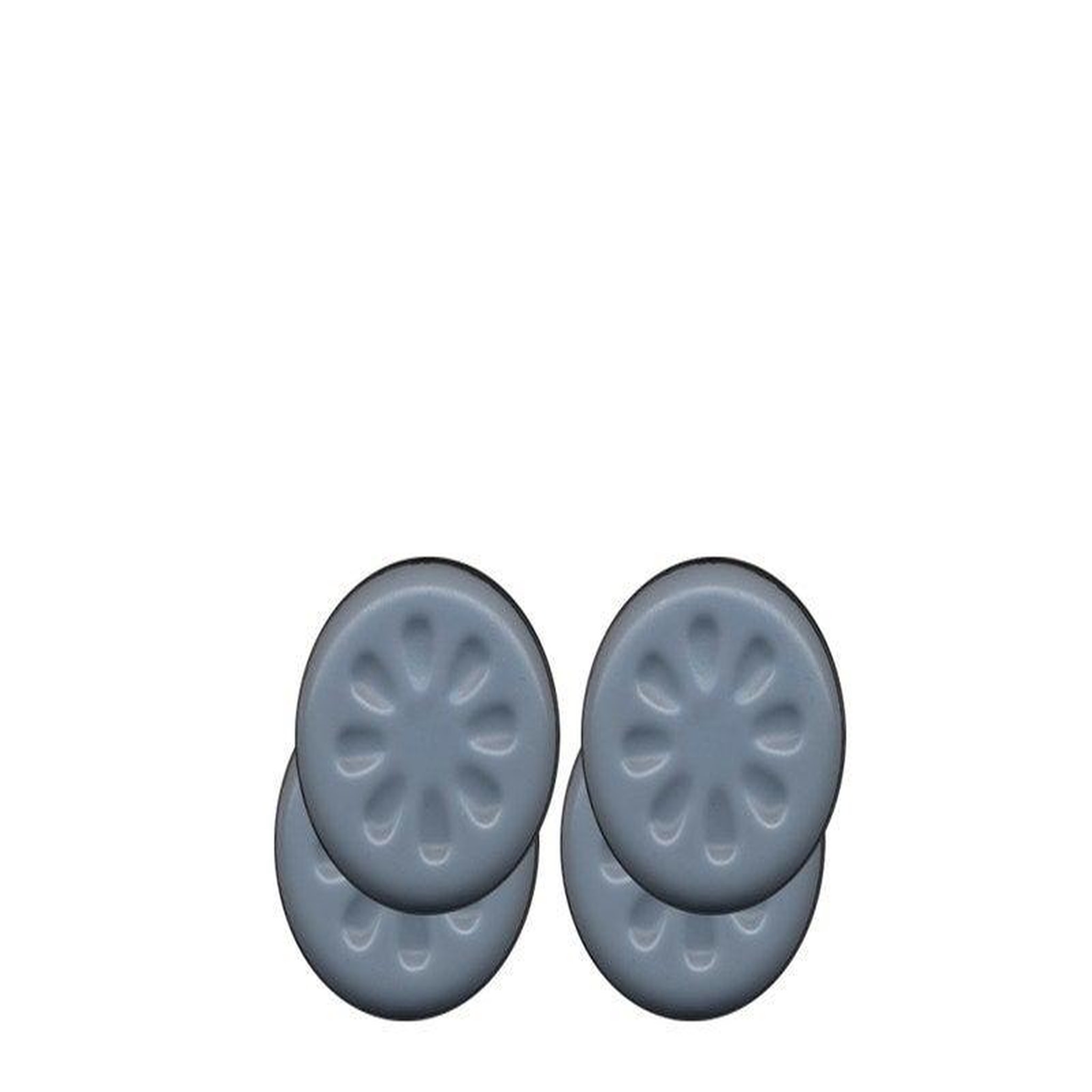 CENTRALE BRICO Lot de 4 patins adhésifs alvéolé eur, SCOTCH, diam. 40 mm, gris