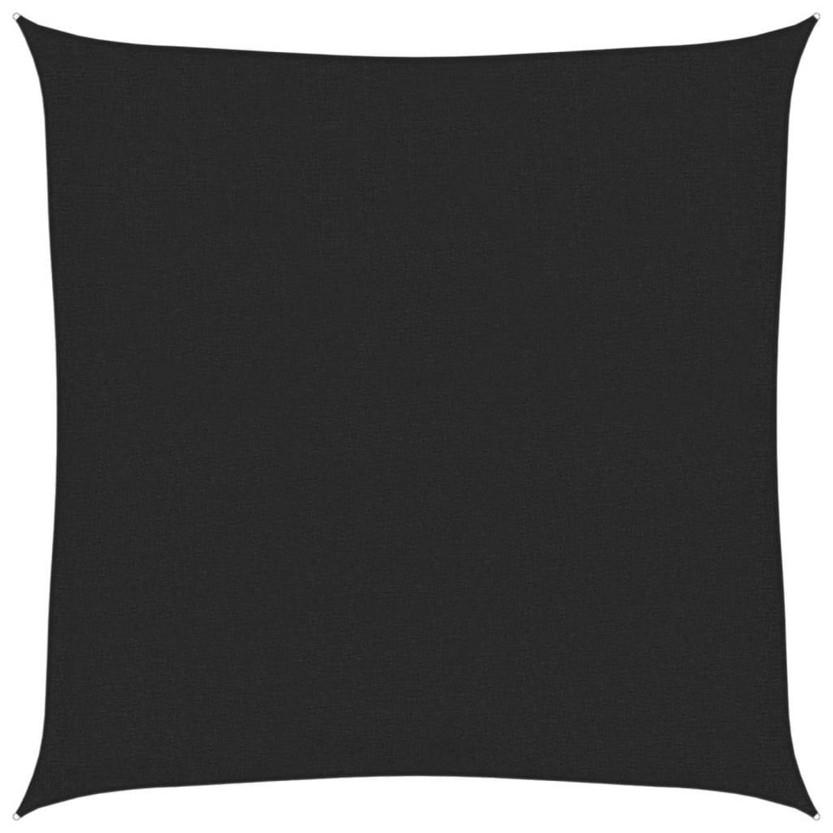 VIDAXL Voile d'ombrage 160 g/m^2 Noir 2x2 m PEHD