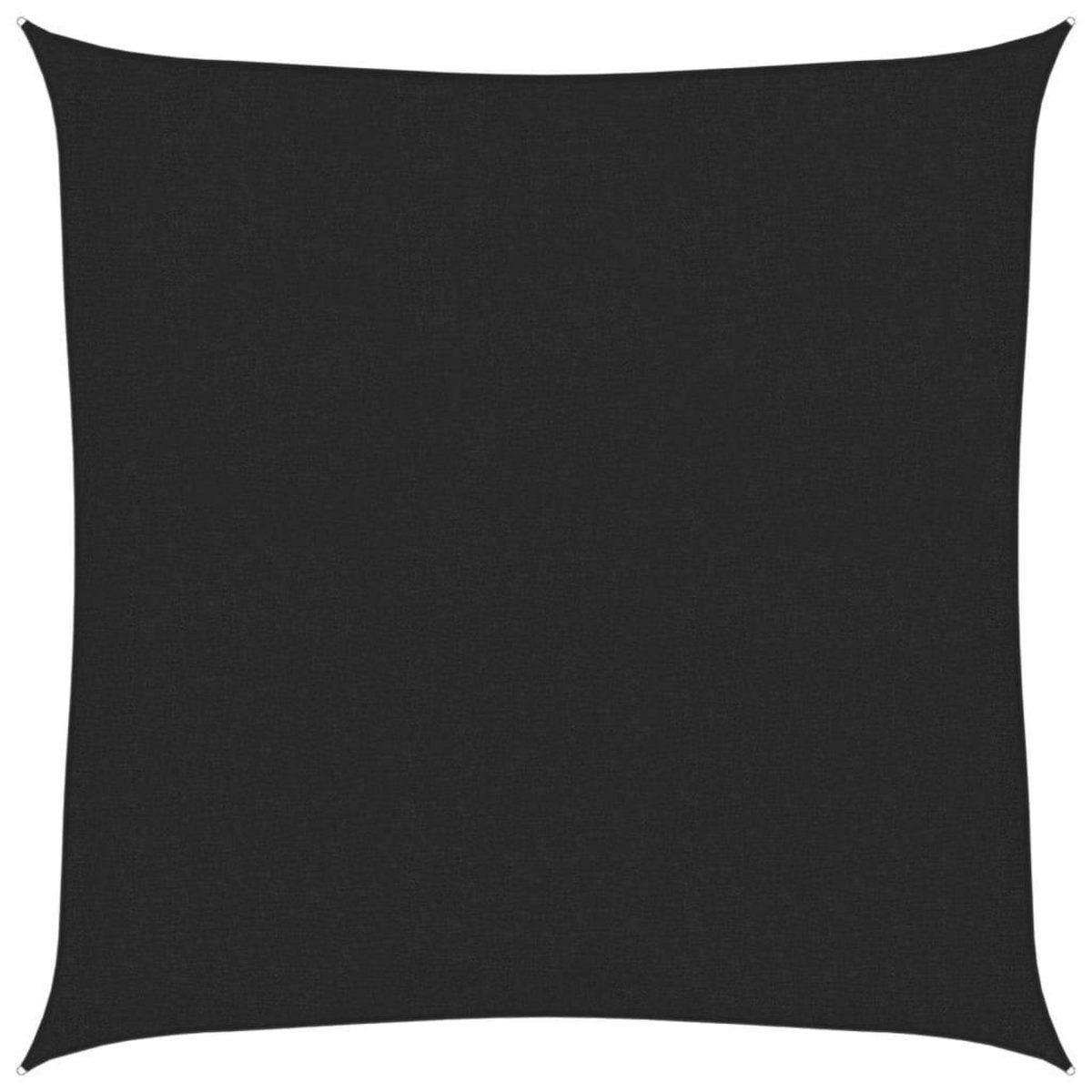 VIDAXL Voile d'ombrage 160 g/m^2 Noir 2x2 m PEHD