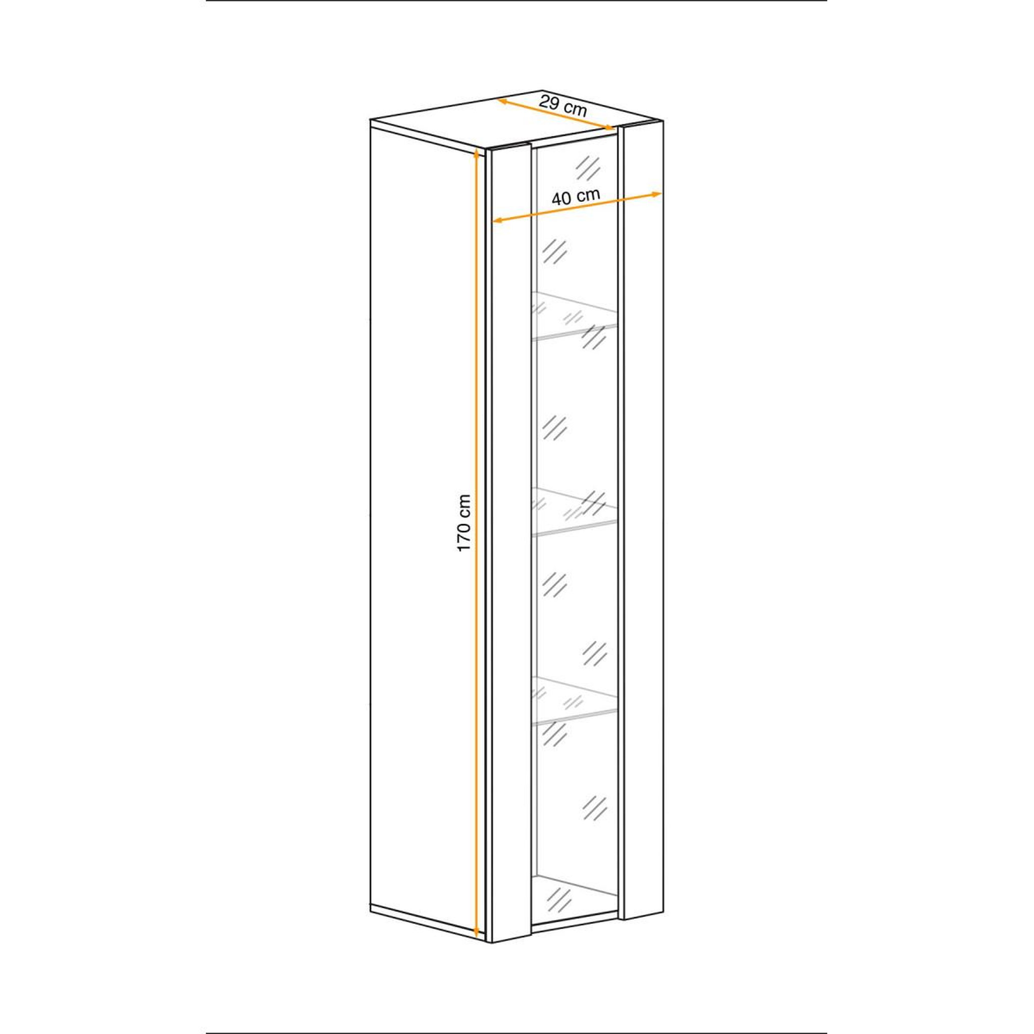 Voir la diapositive 3 : Paris Prix Vitrine led murale design  fly c4  170cm blanc