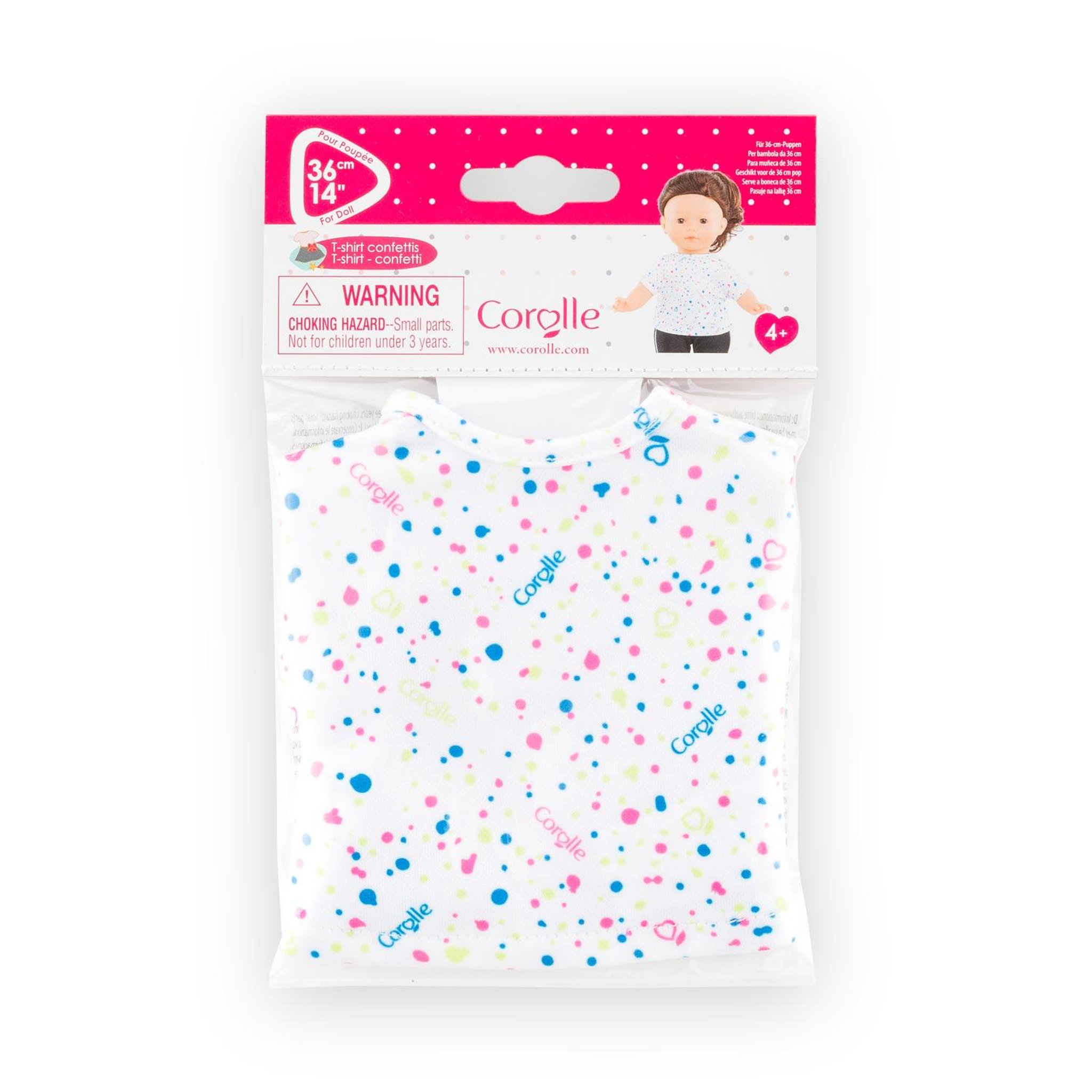Voir la diapositive 3 : Corolle T-Shirt Confettis pour poupée ma Corolle