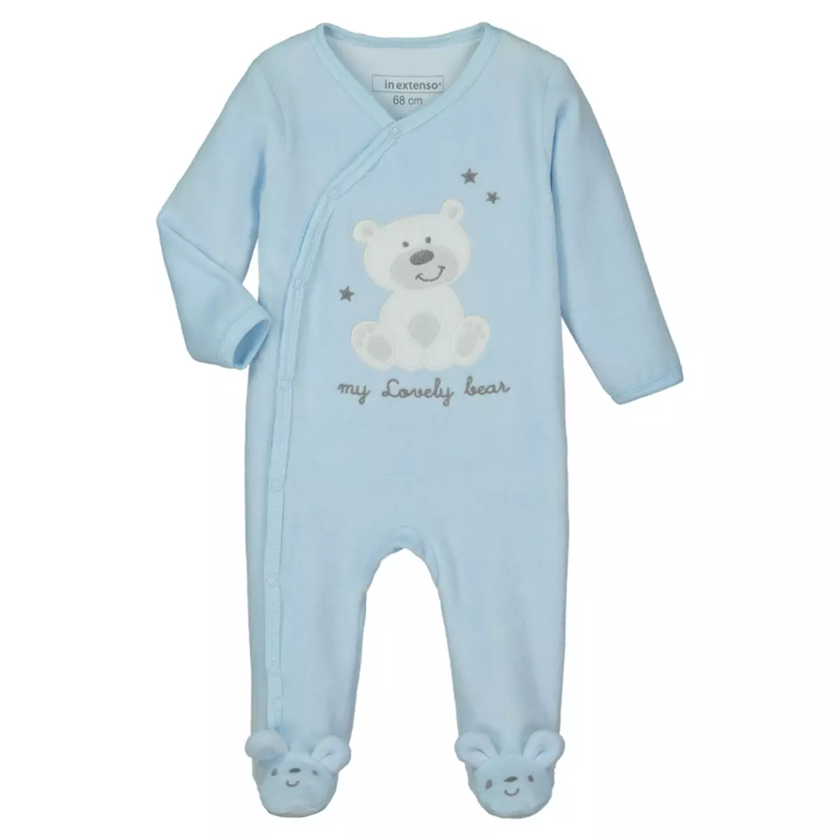IN EXTENSO Pyjama velours motif ours bébé garçon