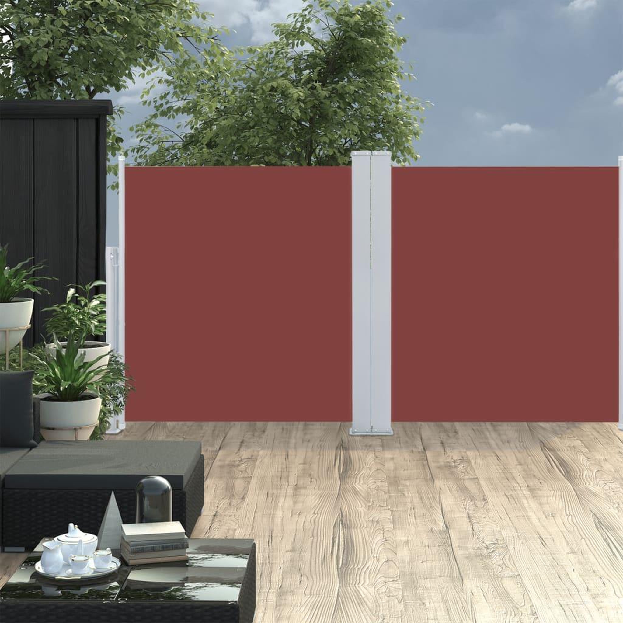 Voir la diapositive 1 : VIDAXL Auvent lateral retractable Marron 120 x 600 cm