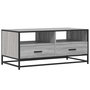 Voir la diapositive 2 : VIDAXL Table basse sonoma gris 100x50x45 cm bois d'ingenierie et metal