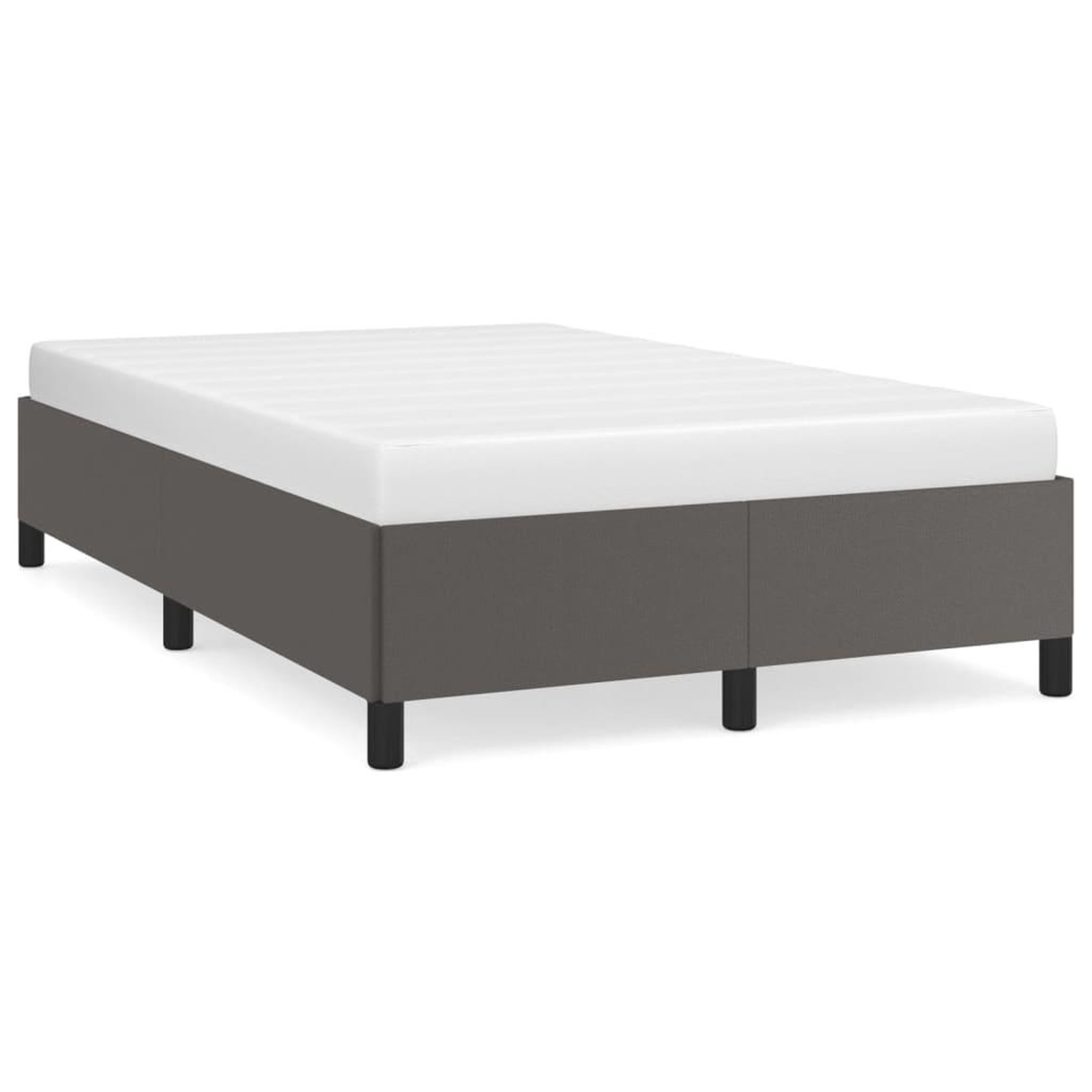 Voir la diapositive 2 : VIDAXL Cadre de lit sans matelas gris 120x190 cm similicuir