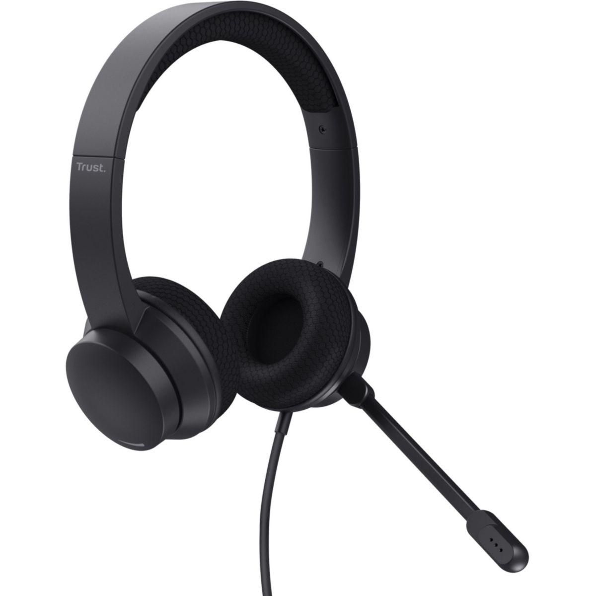 Trust Micro-casque Ayda PC noir USB-ENC
