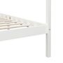 Voir la diapositive 6 : VIDAXL Cadre de lit a baldaquin Blanc Bois de pin massif 100x200 cm