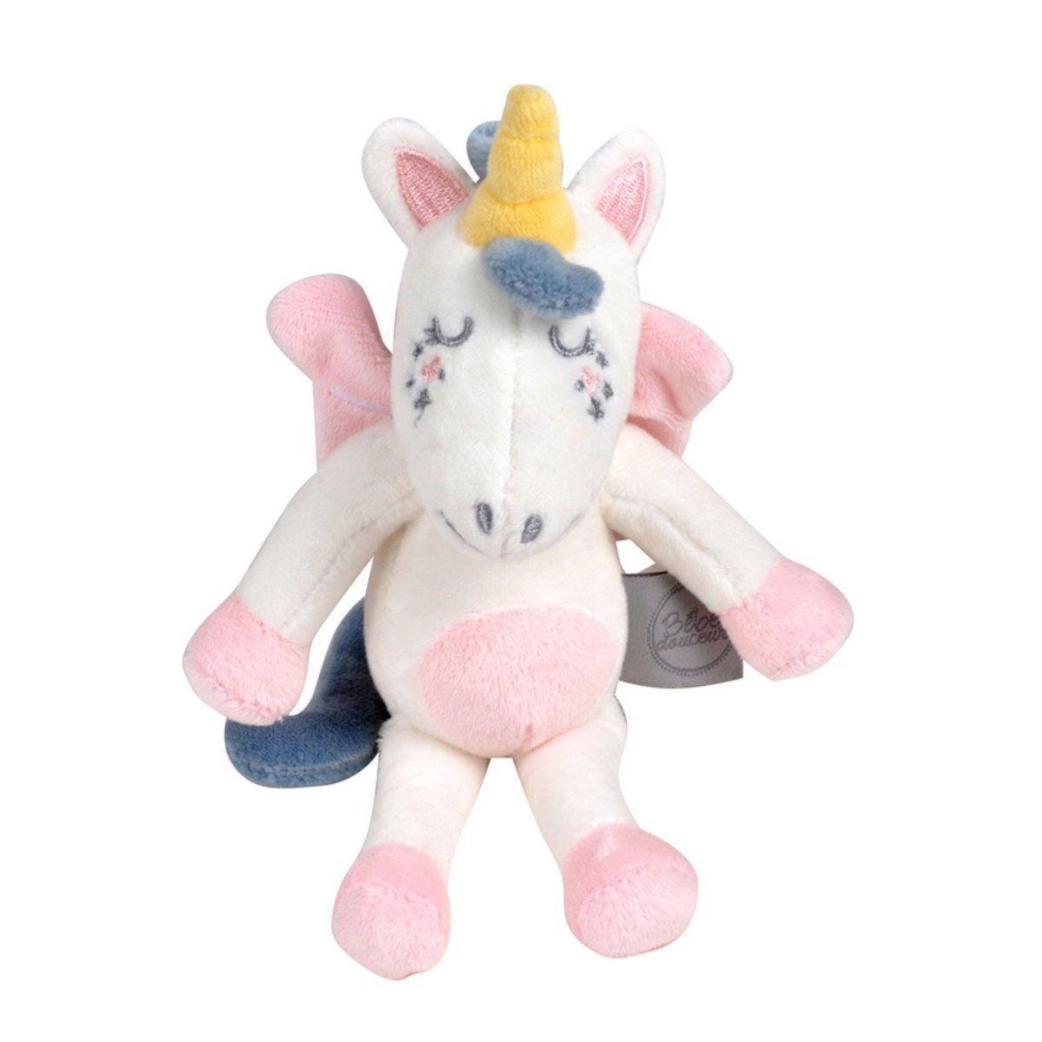 Voir la diapositive 1 : HOMEA Peluche pour bébé  anémone la licorne  24cm rose