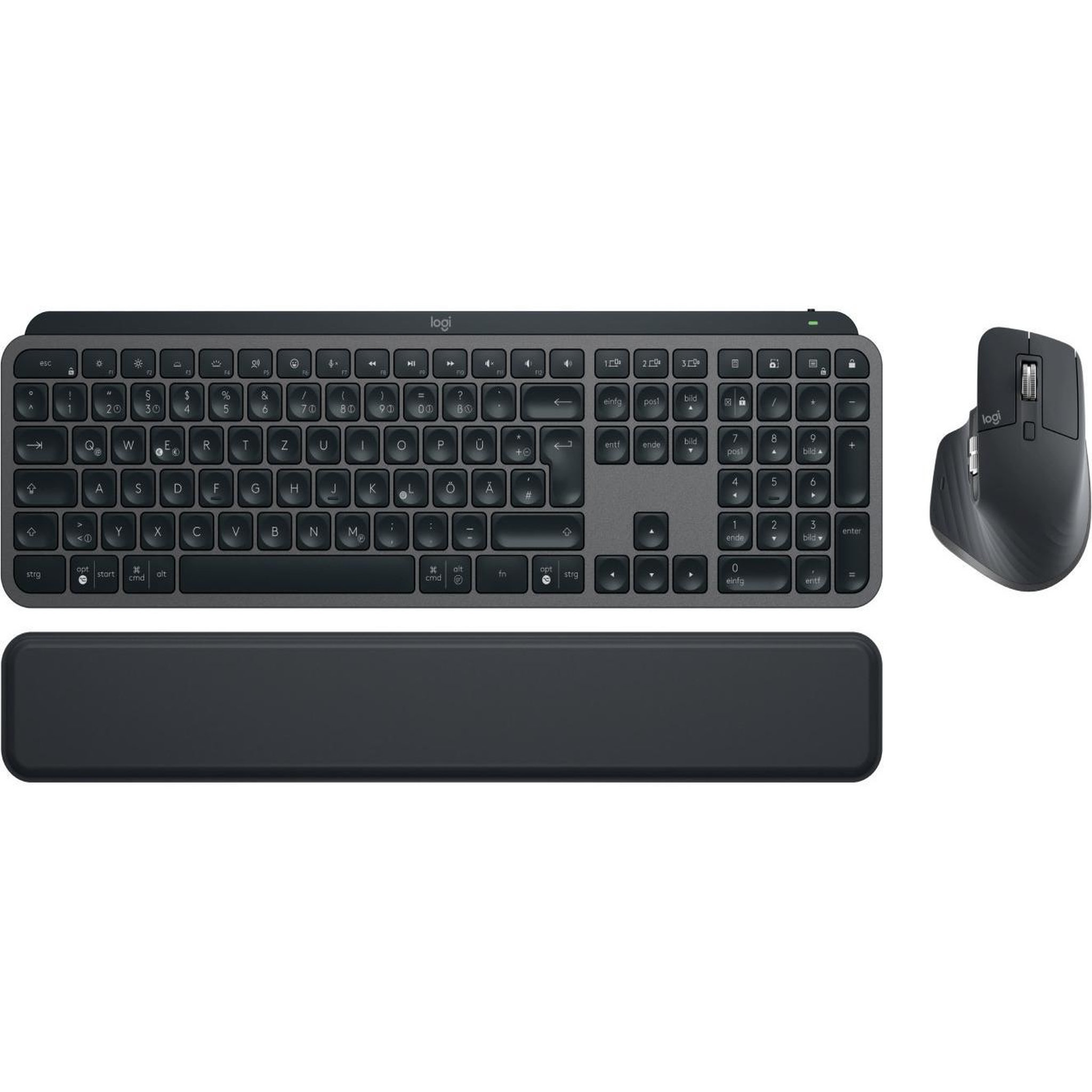 Voir la diapositive 2 : Logitech Logitech mx keys s combo clavier souris incluse bureau rf sans fil + bluetooth qwertz allemand graphite