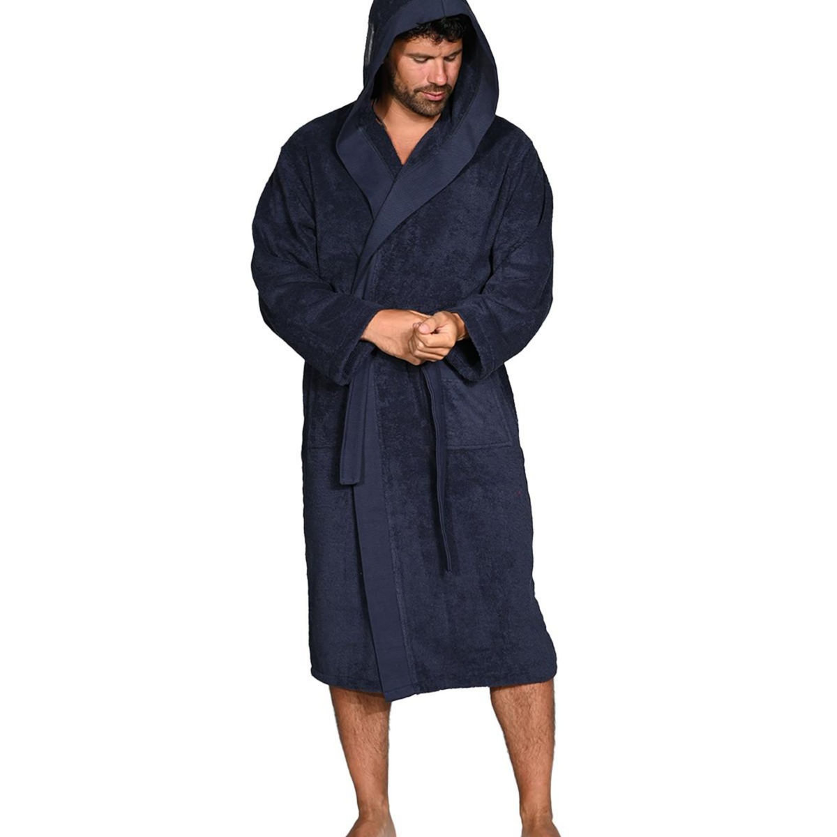 Sensei Maison Peignoir mixte à capuche uni 420 g/m² BOXER