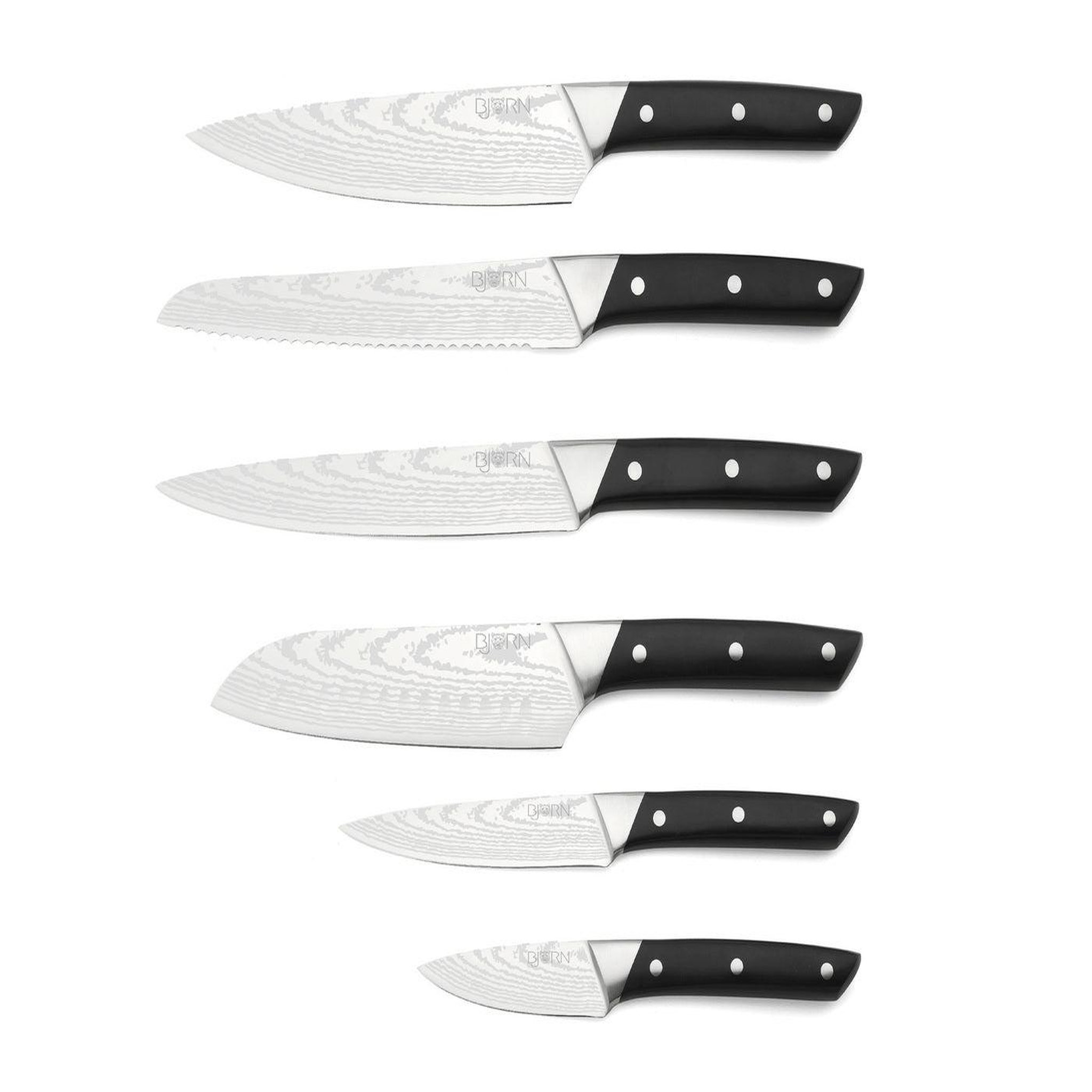 BJORN Couteaux de cuisine erling - 6 pièces