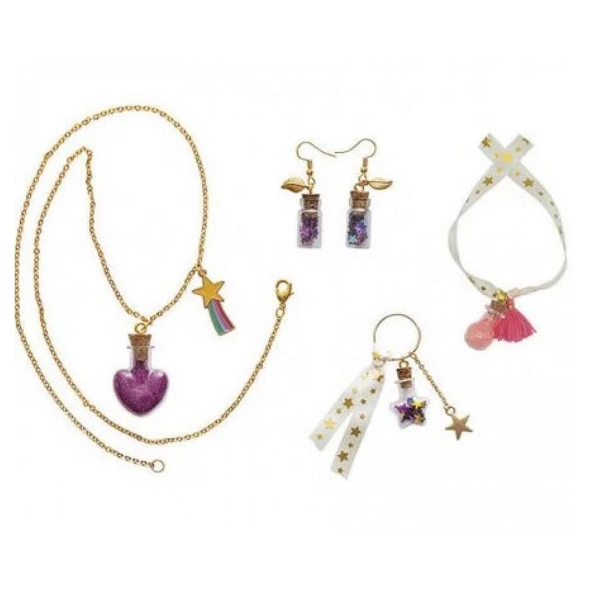 Juratoys-Janod 4 bijoux fioles de fees a creer