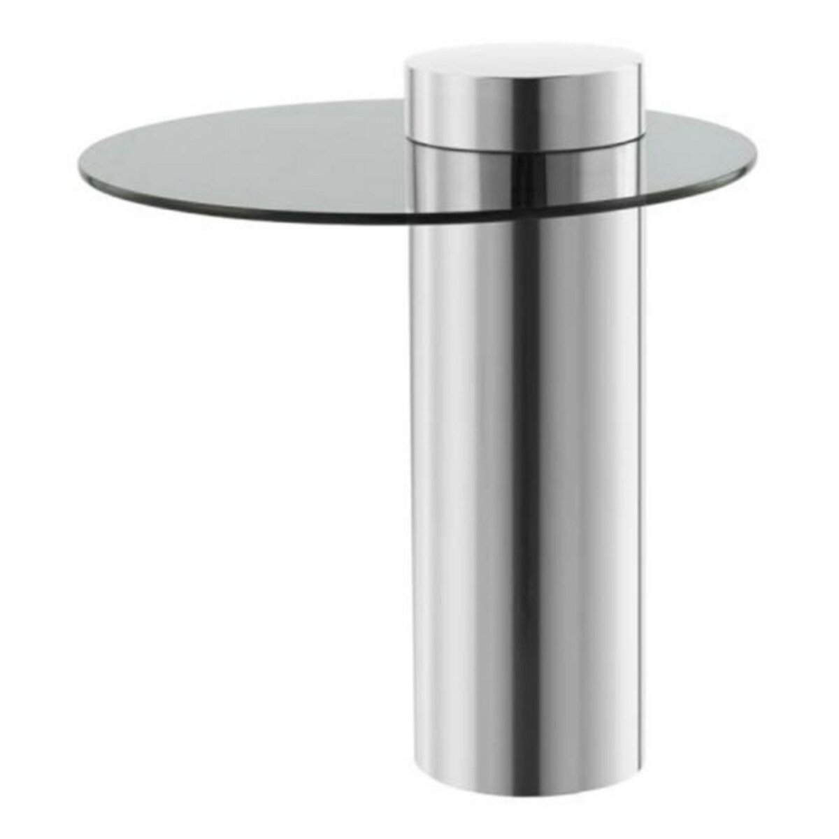 Paris Prix Table d'Appoint Design  Ontario  50cm Argent & Gris