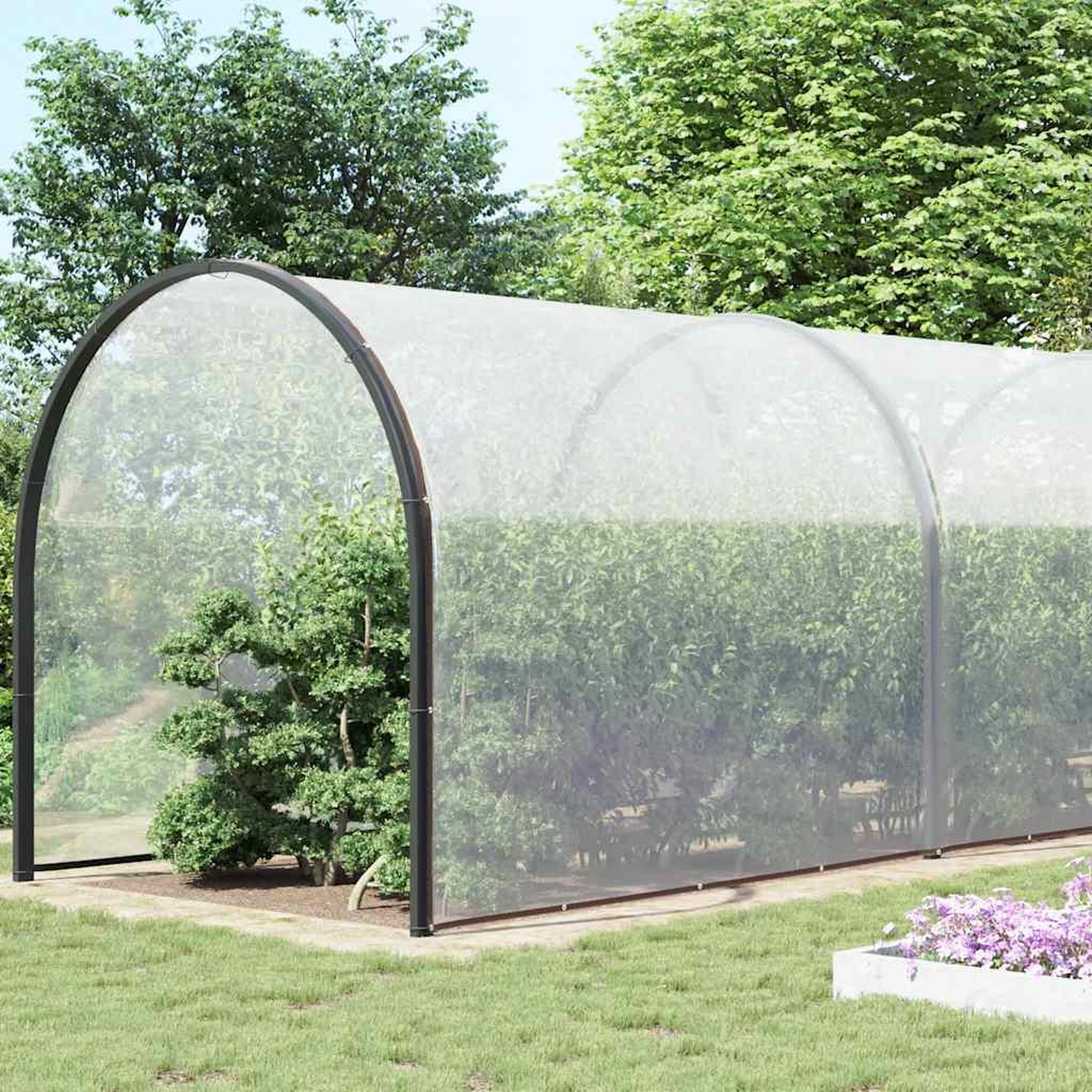 Voir la diapositive 3 : VIDAXL Bache transparente avec œillets 8x12 m polyethylene