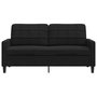 Voir la diapositive 4 : VIDAXL Canape a 2 places Noir 140 cm Velours