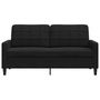 Voir la diapositive 4 : VIDAXL Canape a 2 places Noir 140 cm Velours