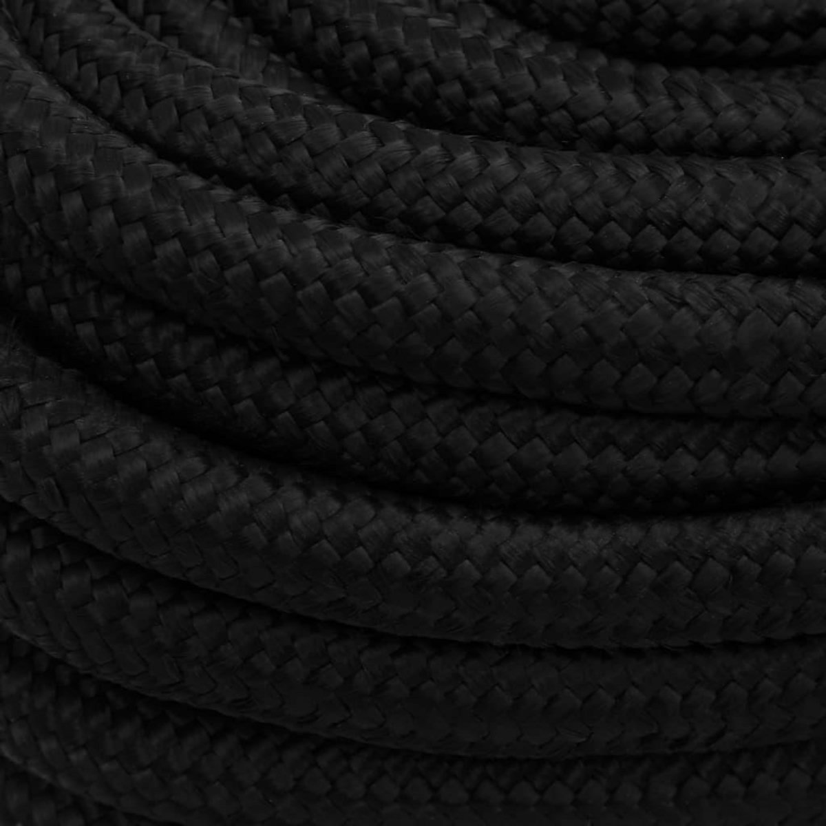 VIDAXL Corde de travail Noir 20 mm 25 m Polyester