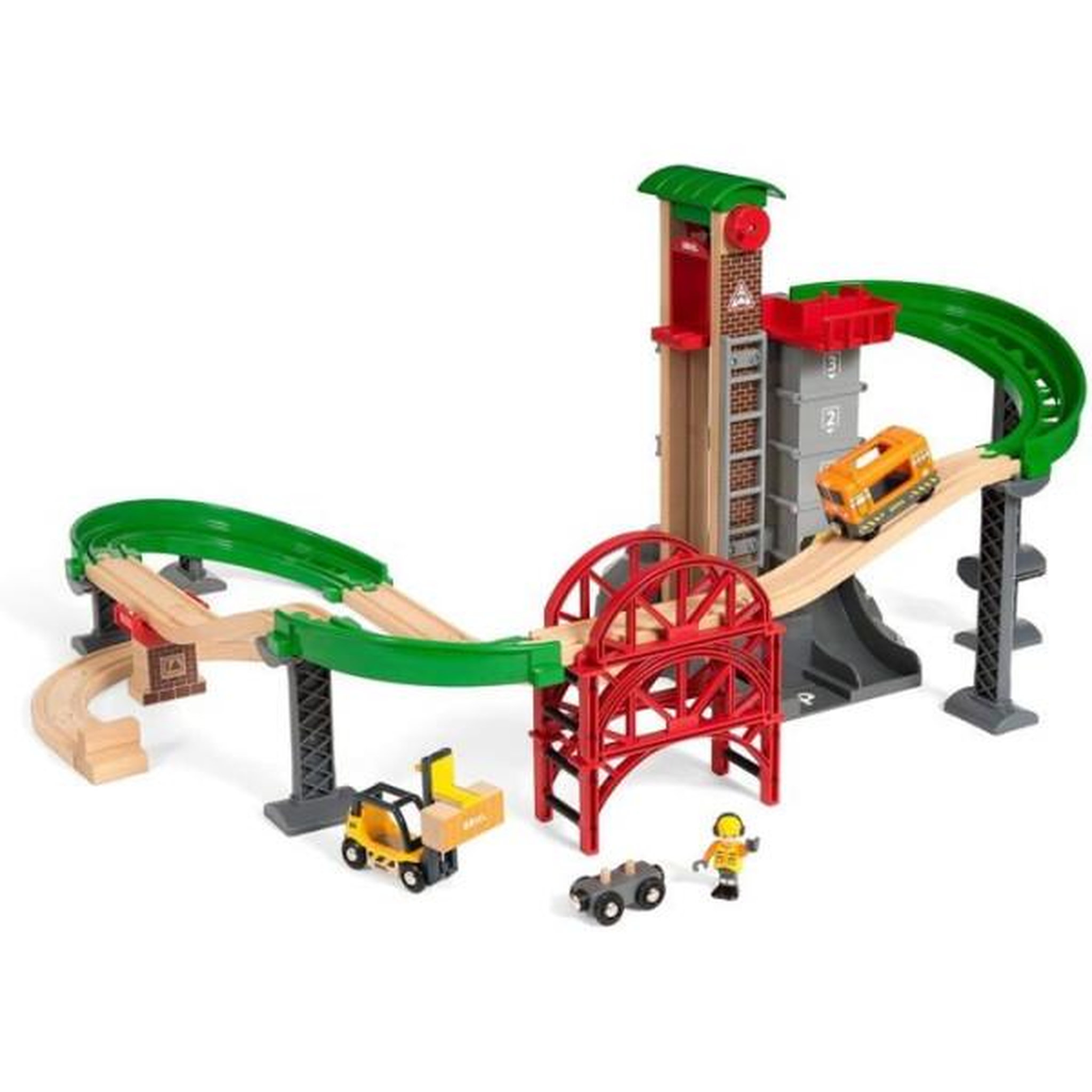 Voir la diapositive 3 : Brio BRIO World Grand Circuit Plateforme Multimodale - Coffret 32 pieces - Circuit de train en bois - Ravensburger - Des 3 ans - 3388