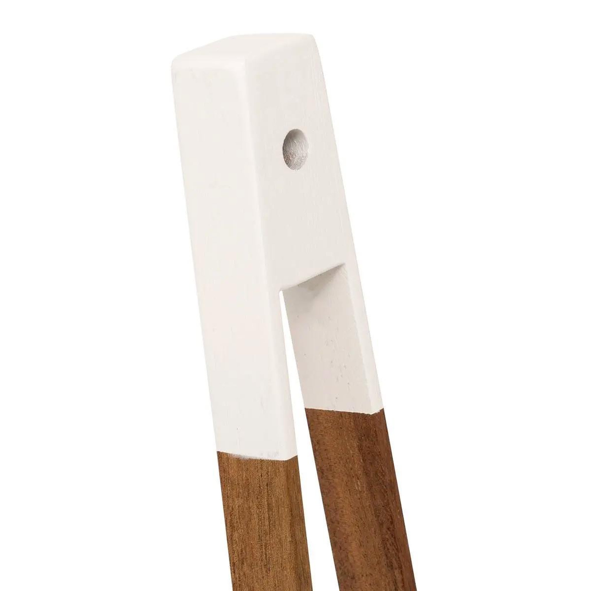 Voir la diapositive 2 : FIVE Pince à toast en bois  acacia  30cm marron