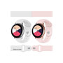 Voir la diapositive 1 : IBROZ Bracelet Samsung/Huawei SoftTouch 20mm blanc+rose