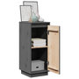 Voir la diapositive 5 : VIDAXL Buffets 2 pcs Gris 31,5x34x75 cm Bois massif de pin