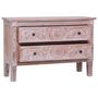 Voir la diapositive 2 : VIDAXL Buffet avec 2 tiroirs 90x30x60 cm Bois d'acajou massif