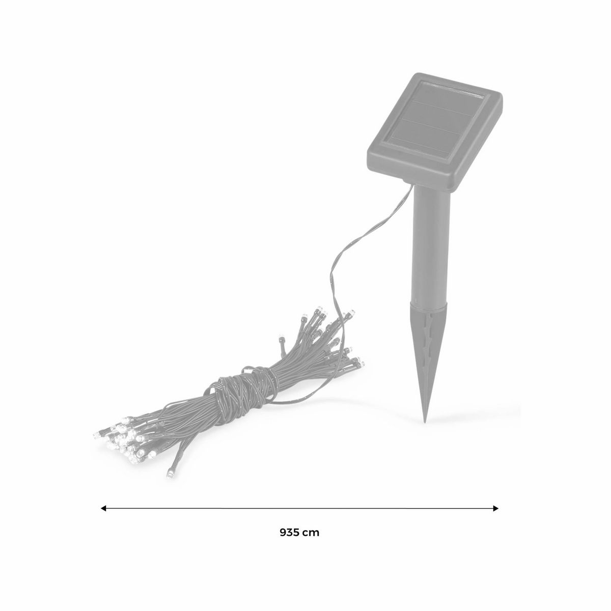 SWEEEK Guirlande lumineuse solaire. Classe énergétique A+++. couleur LED : multicolore. guirlande d'extérieur