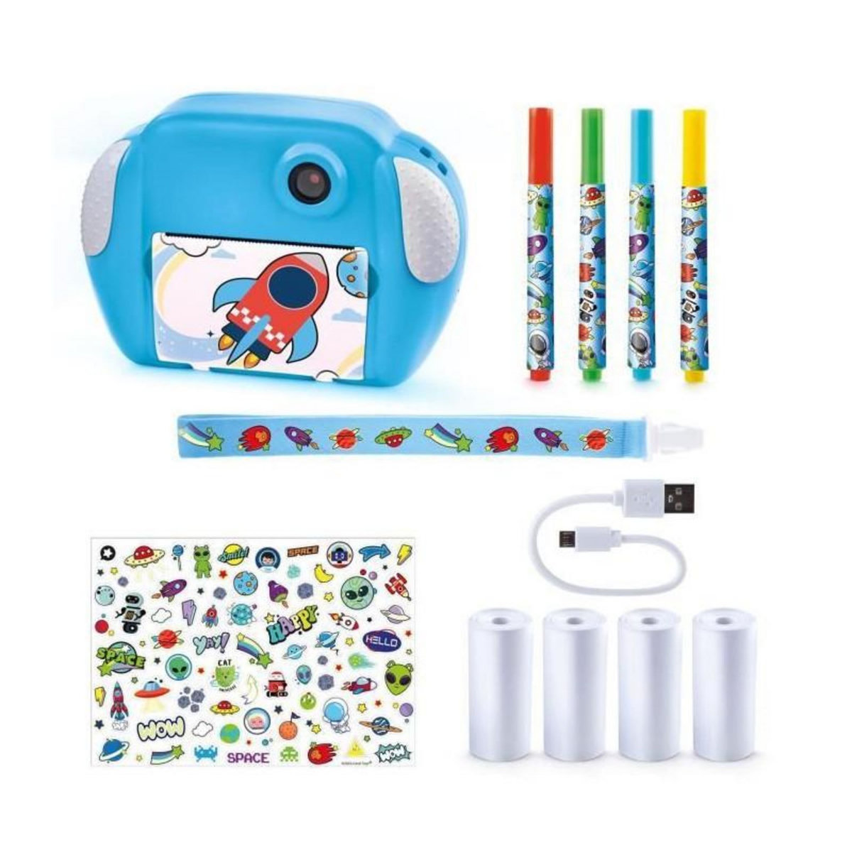 Canal Toys PHOTO CREATOR - Appareil Photo a impression instantanée Junior - Theme fusée - CLK 011 - Canal Toys