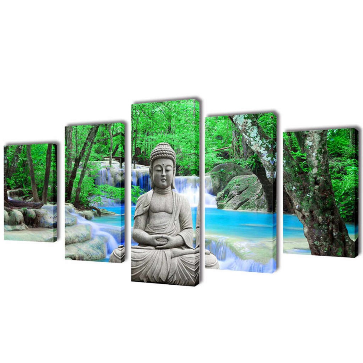 VIDAXL Set de toiles murales imprimees Bouddha 100 x 50 cm