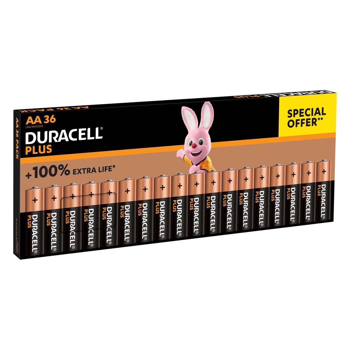 DURACELL DURACELL Plus Lot de 36 piles type AA 