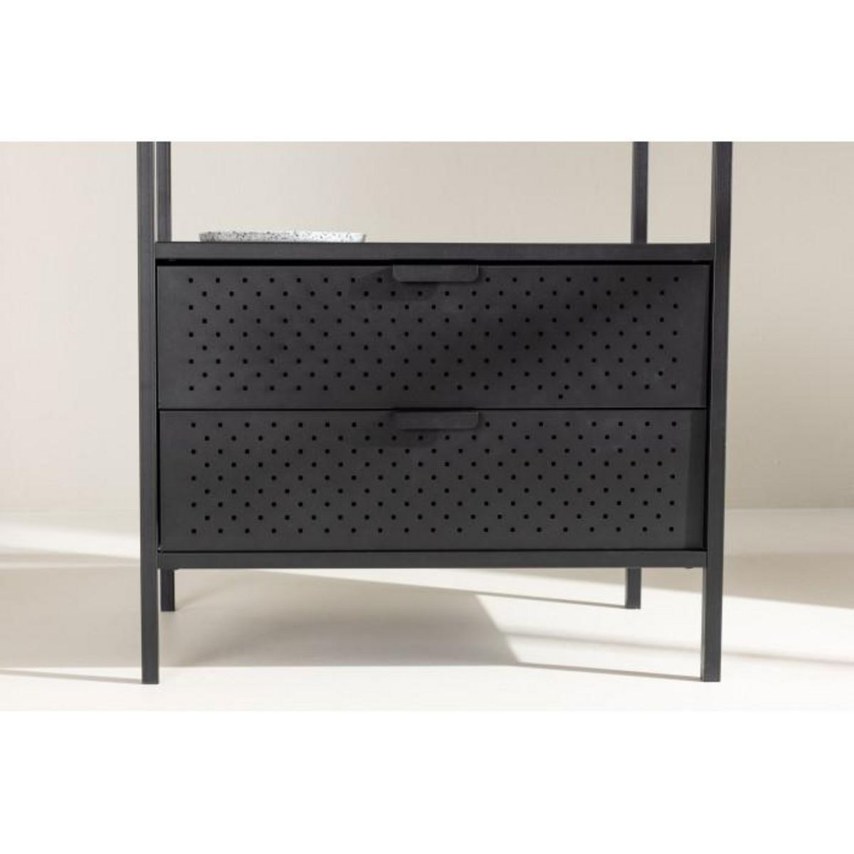 Paris Prix Portant à Vêtements Avec Tiroirs  Malibu  180cm Noir