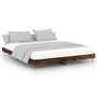 Voir la diapositive 2 : VIDAXL Cadre de lit sans matelas chene fume 200x200 cm bois ingenierie