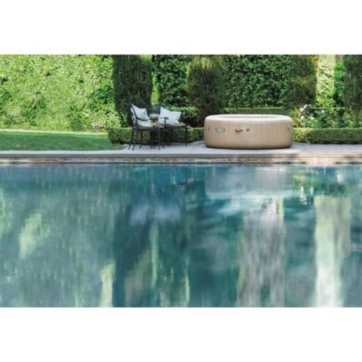 INTEX Spa gonflable INTEX - Sahara - 216 x 71 cm - 6 places - Rond - 28428EX