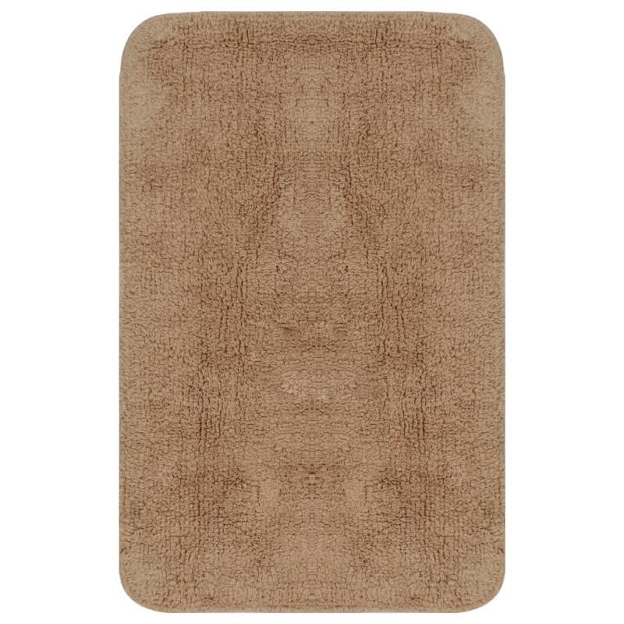 Voir la diapositive 2 : VIDAXL Jeu de tapis de salle de bain 3 pcs Tissu Beige