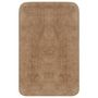 Voir la diapositive 2 : VIDAXL Jeu de tapis de salle de bain 3 pcs Tissu Beige