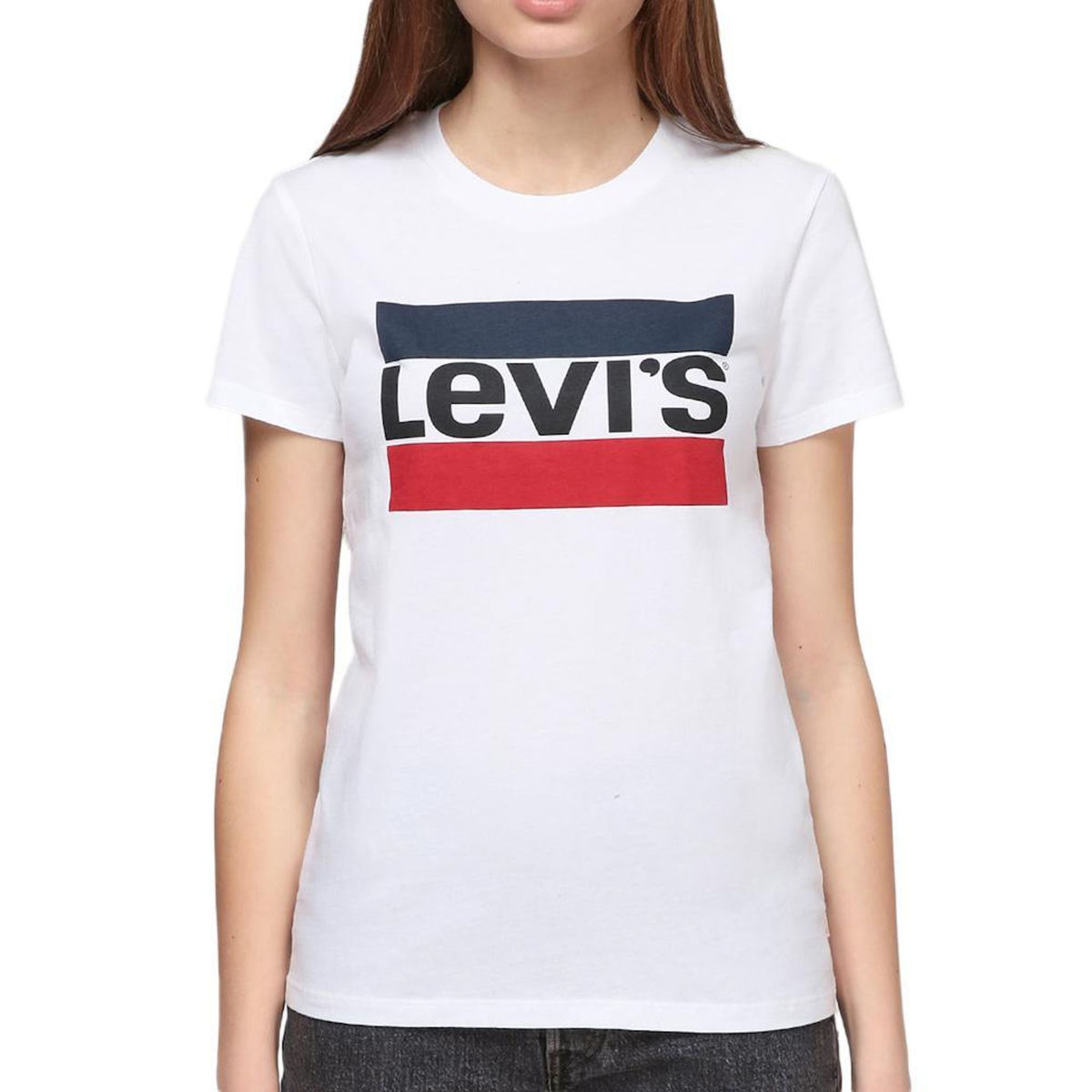 Levi's T Shirt /Marine/Rouge Femme Levi's The Perfect