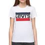 Voir la diapositive 1 : Levi's T Shirt /Marine/Rouge Femme Levi's The Perfect