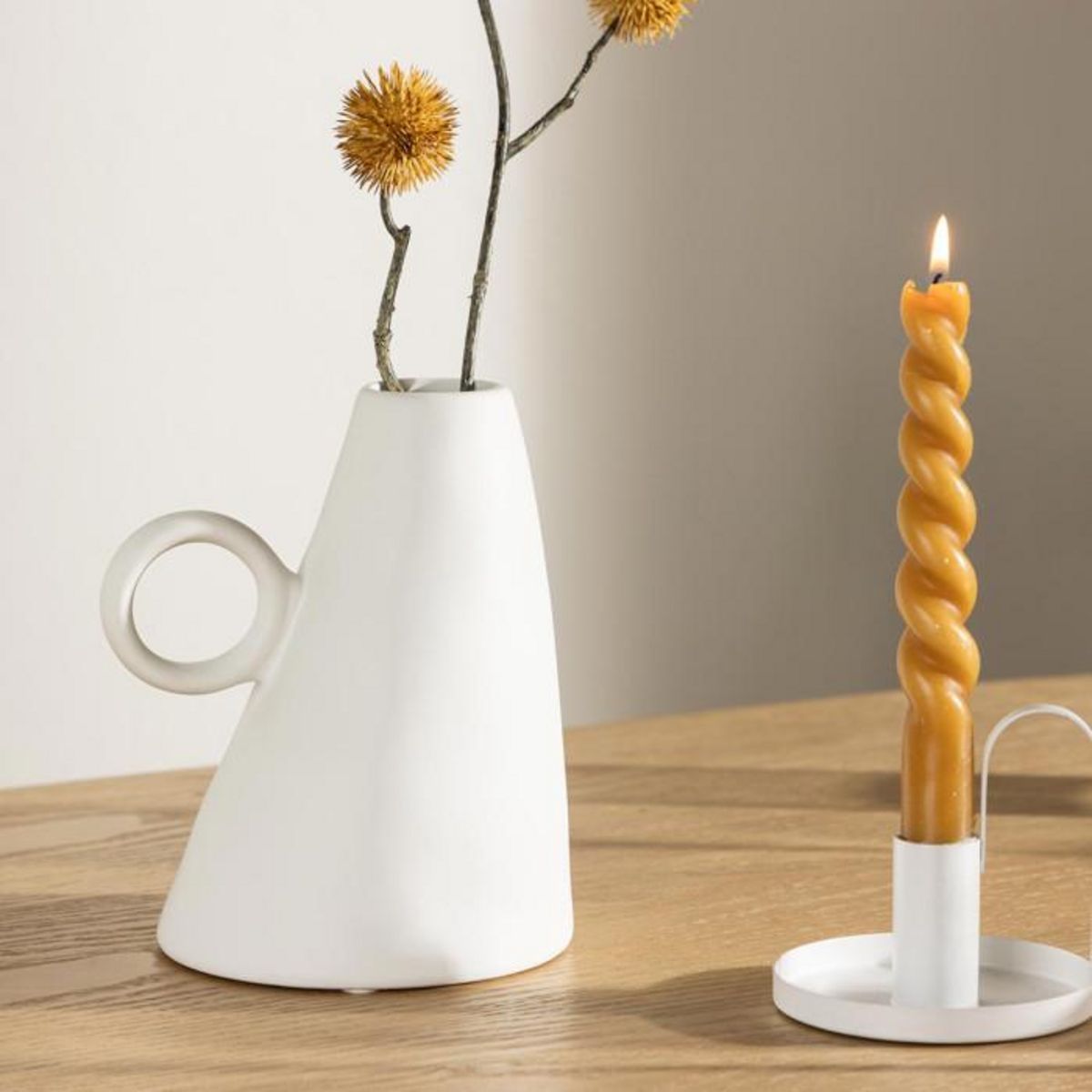 Paris Prix Vase Déco en Céramique  Ovy  17cm Blanc