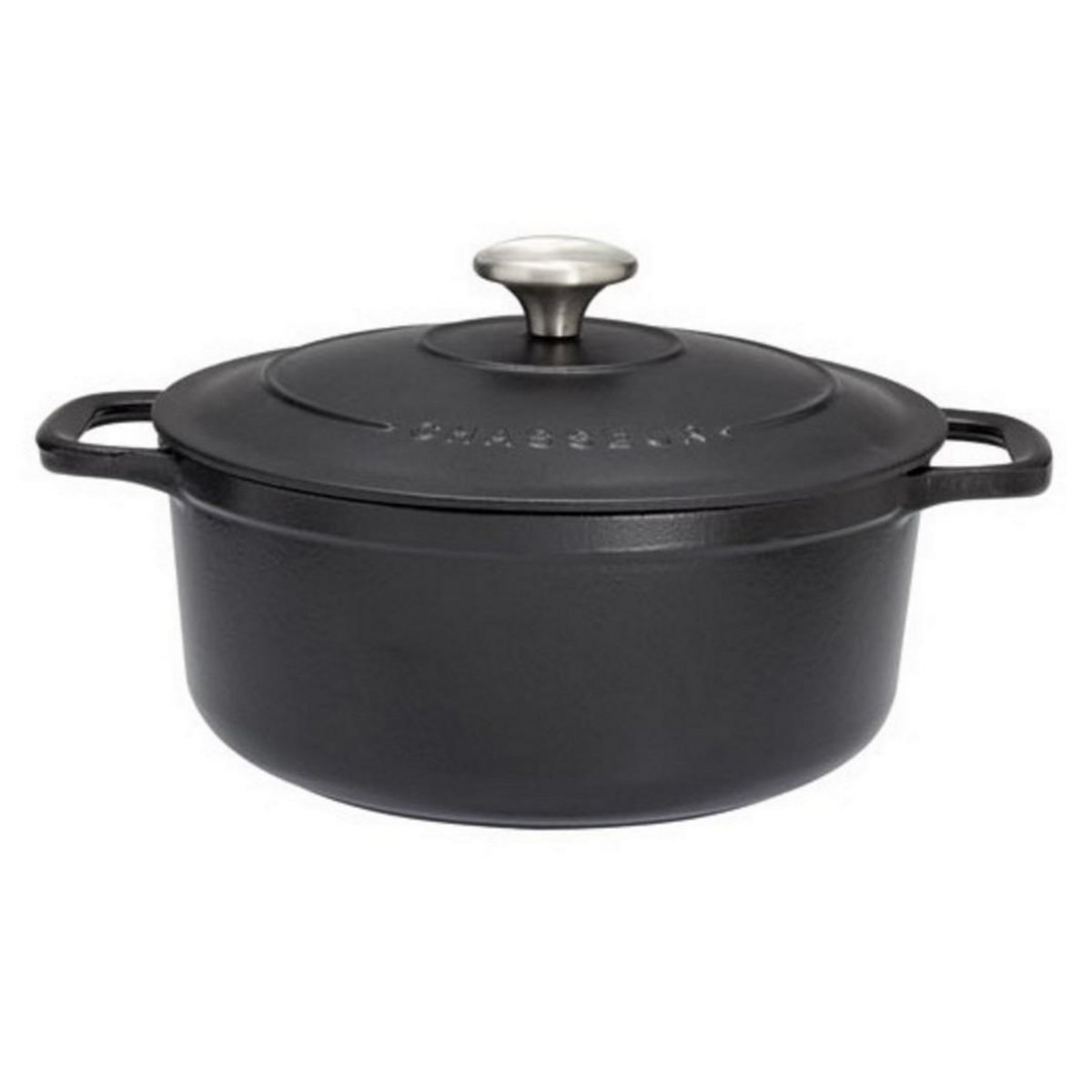 Chasseur Cocotte ronde en fonte émaillée 26cm noir - puc472601