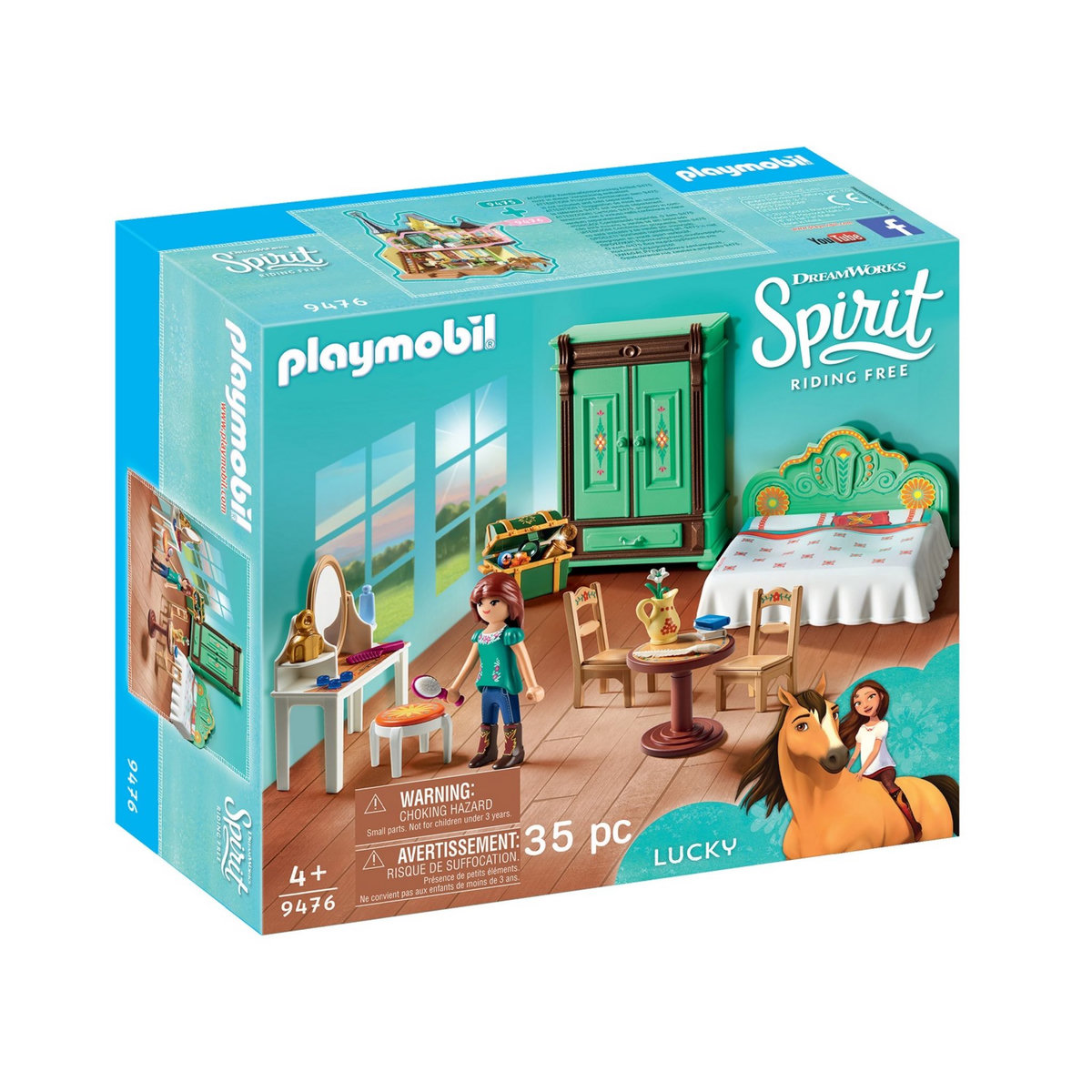 PLAYMOBIL 9476 - Spirit - Chambre de Lucky