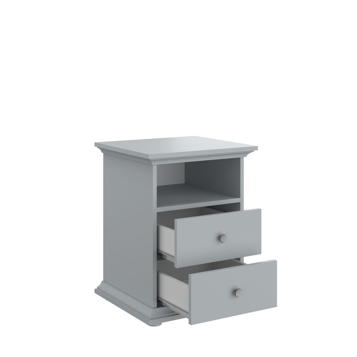 Chevet 1 niche 2 tiroirs L45cm NESRINE