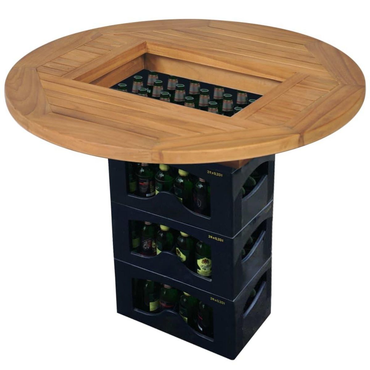 VIDAXL Dessus de table de biere Teck 70 cm