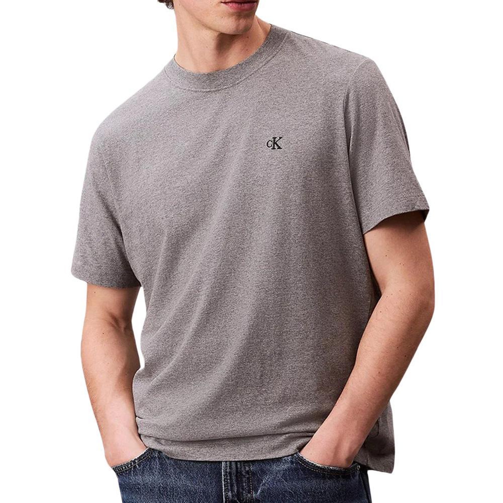 CALVIN KLEIN JEANS T-Shirt Gris Homme Calvin Klein Jeans Easy LV04RC275G. Coloris disponibles : Gris