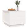 Voir la diapositive 4 : VIDAXL Table basse Blanc 40x50x35 cm Bois massif de pin