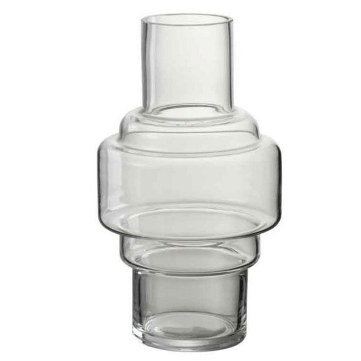 Paris Prix Vase Design en Verre  Rino  25cm Transparent