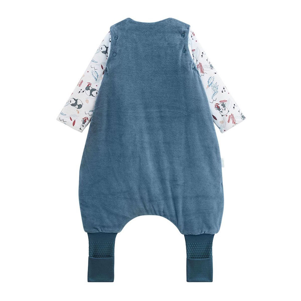 Petit Béguin Turbulette d'hiver en velours avec pieds retroussables et manches amovibles Tao