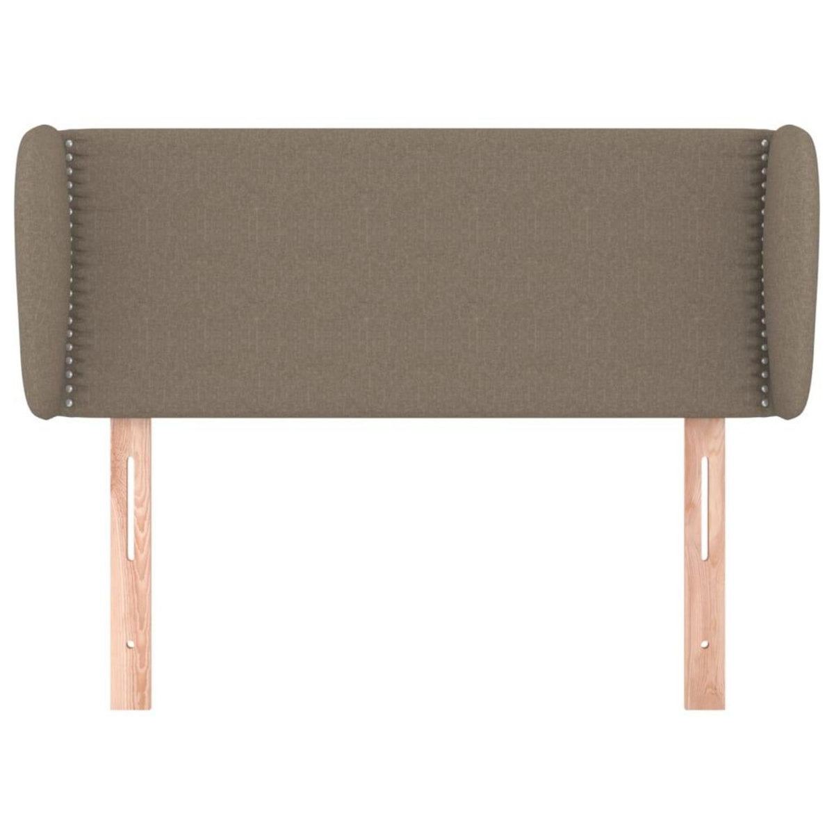 VIDAXL Tete de lit avec oreilles Taupe 103x23x78/88 cm Tissu