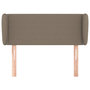 Voir la diapositive 3 : VIDAXL Tete de lit avec oreilles Taupe 103x23x78/88 cm Tissu