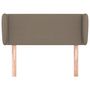 Voir la diapositive 3 : VIDAXL Tete de lit avec oreilles Taupe 103x23x78/88 cm Tissu