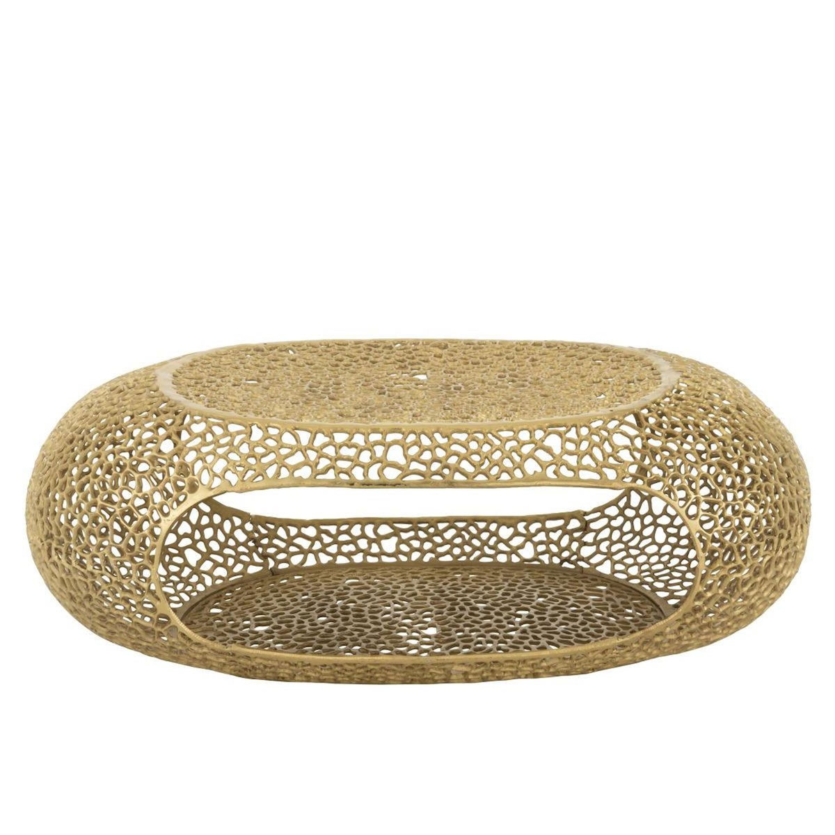 Paris Prix Table Basse en Métal  Cecelia  118cm Doré